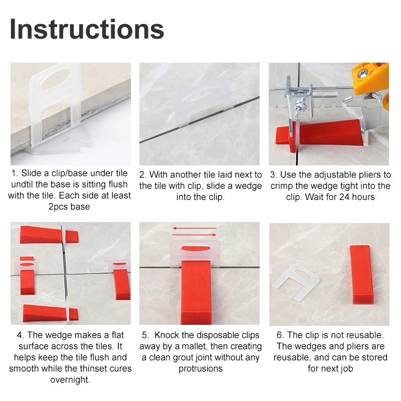 100pcs 1/1.5/2/2.5/3mm Ceramic - огляд і ціна Ceramic Tile Floor