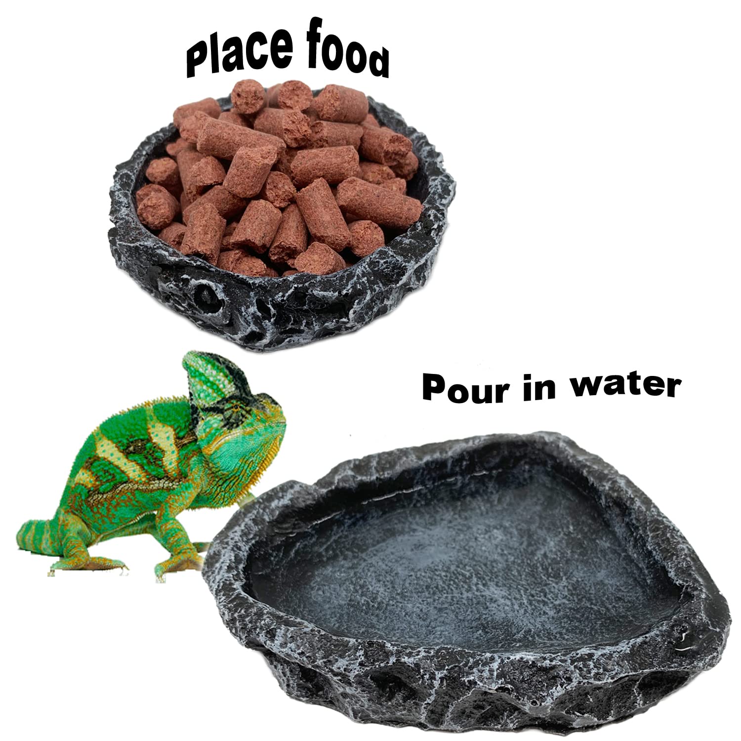 1/2 Pack Reptile Feeding Dish  - огляд і ціна Water Dish Reptile