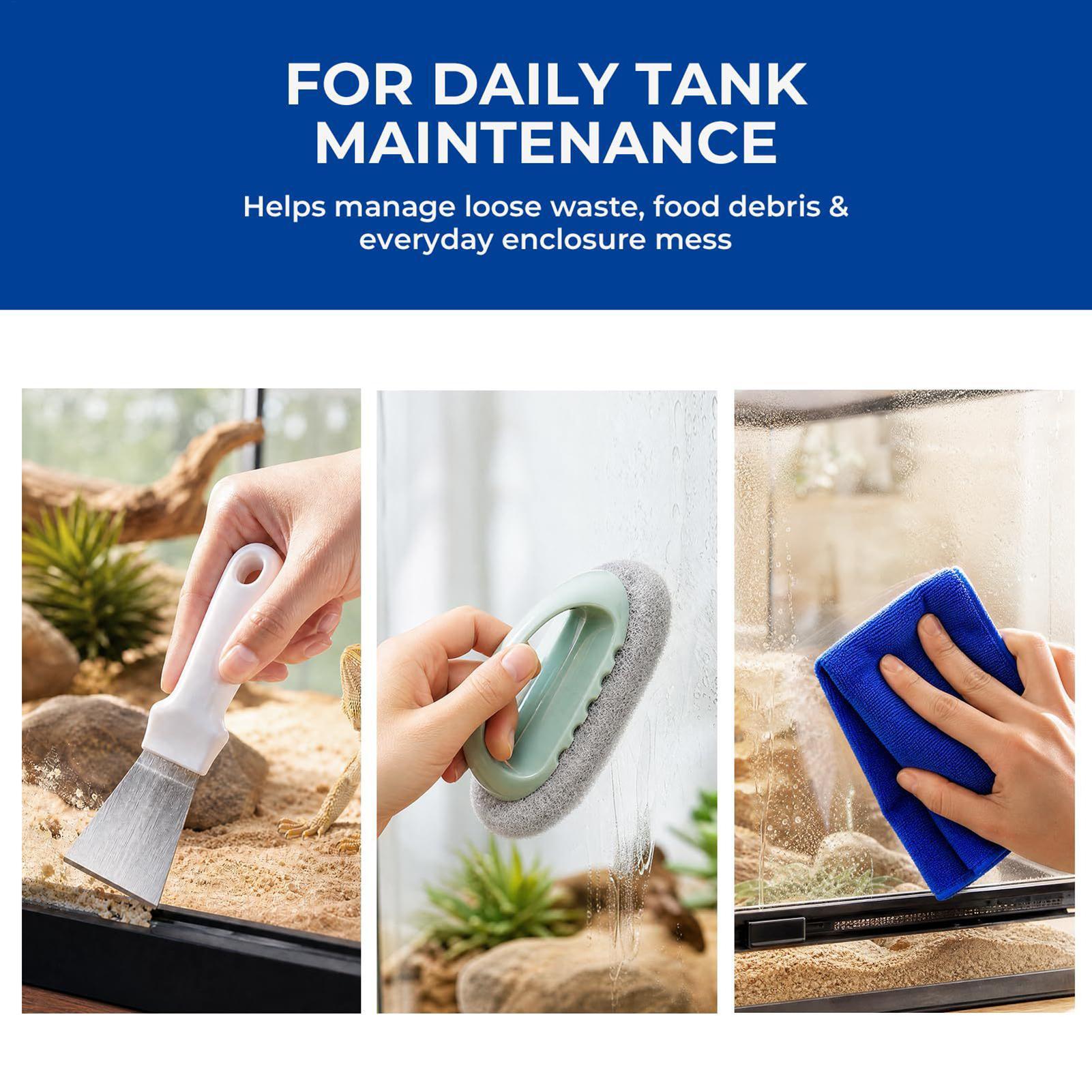 Reptile Tank Cleaning Kit With - огляд і ціна Feeding Tong Stainless