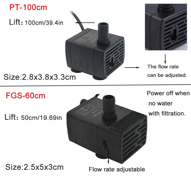 USB Aquarium Submersible Water - огляд і ціна Aquael Filter Fzn
