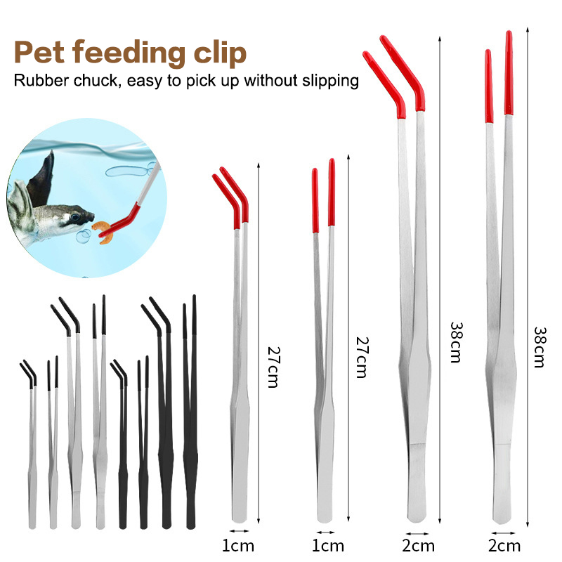 Reptile Feeding Tongs with Rub - огляд і ціна Feeding Tong Stainless