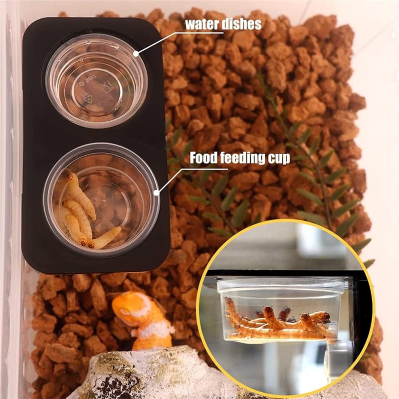 Crested Gecko Food And Water F - огляд і ціна Water Dish Reptile